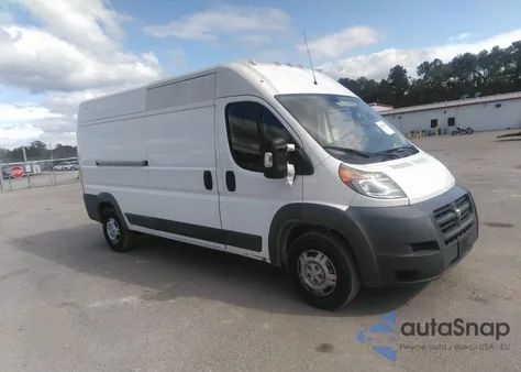 2018 Ram Promaster 2500 High Roof 159 Wb из США, поврежденный, VIN 3C6TRVDG9JE111265